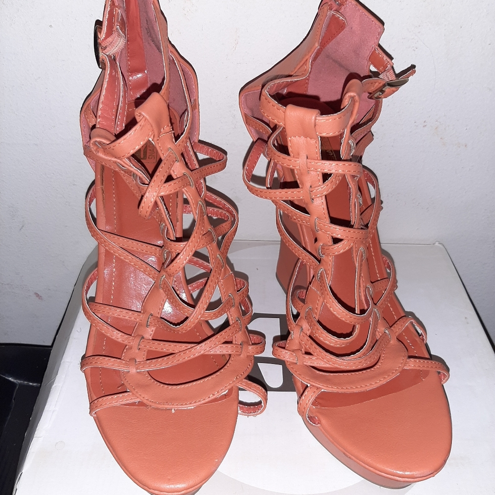 Orange shoes